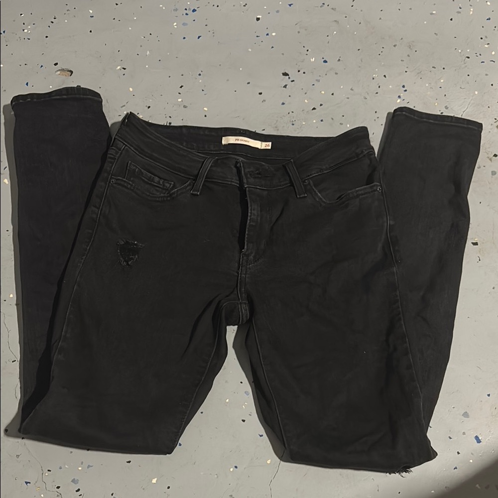 Classic Black Women's Jeans Levi’s size 27 711 fit skinny